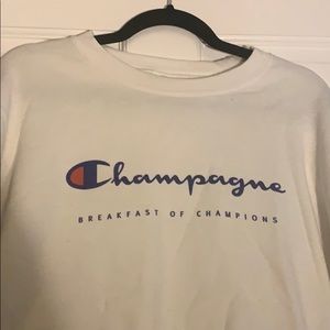 Champagne 🥂 breakfast of champions pullover